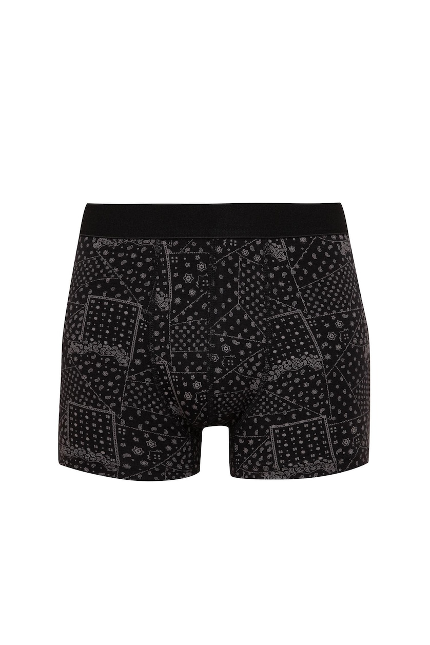 Erkek Siyah Regular Fıt 3'lü Boxer