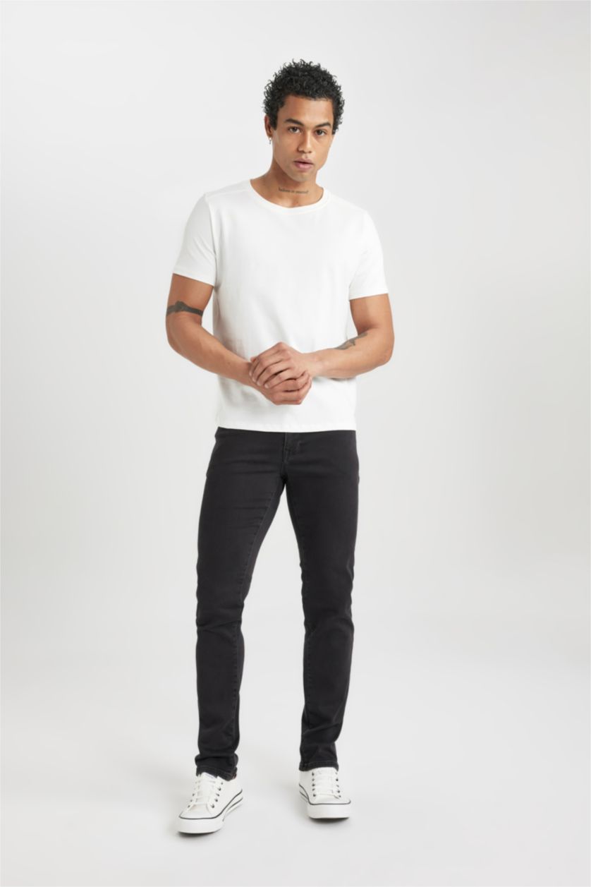 MAN Black Pedro Slim Fit Normal Waist Narrow Leg Jeans