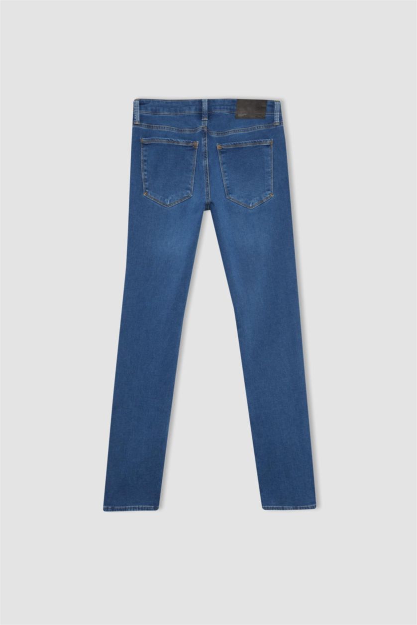 HOMME Bleu Jean Coupe slim à taille normale