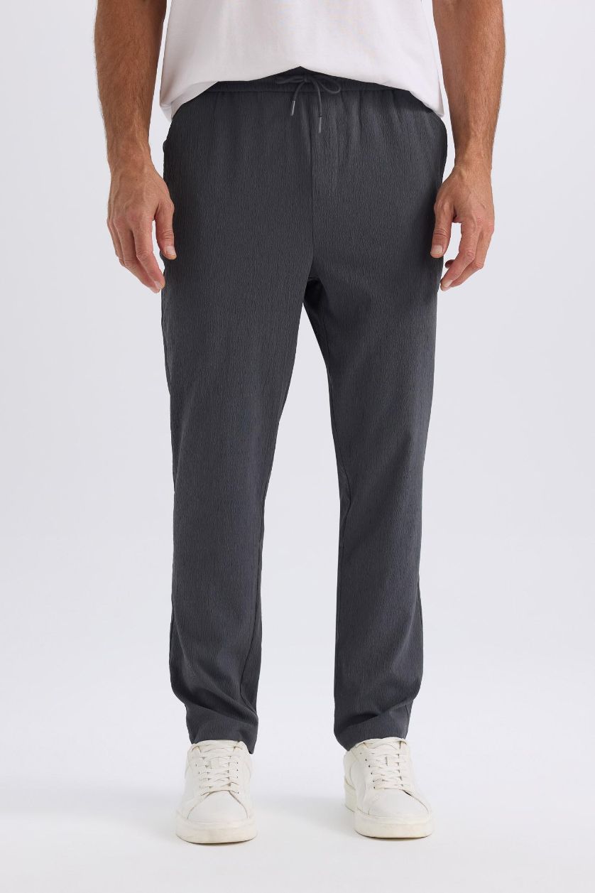 رجال أنثرا بنطرون قماش صيفي قصة مريحة ورجل عادي