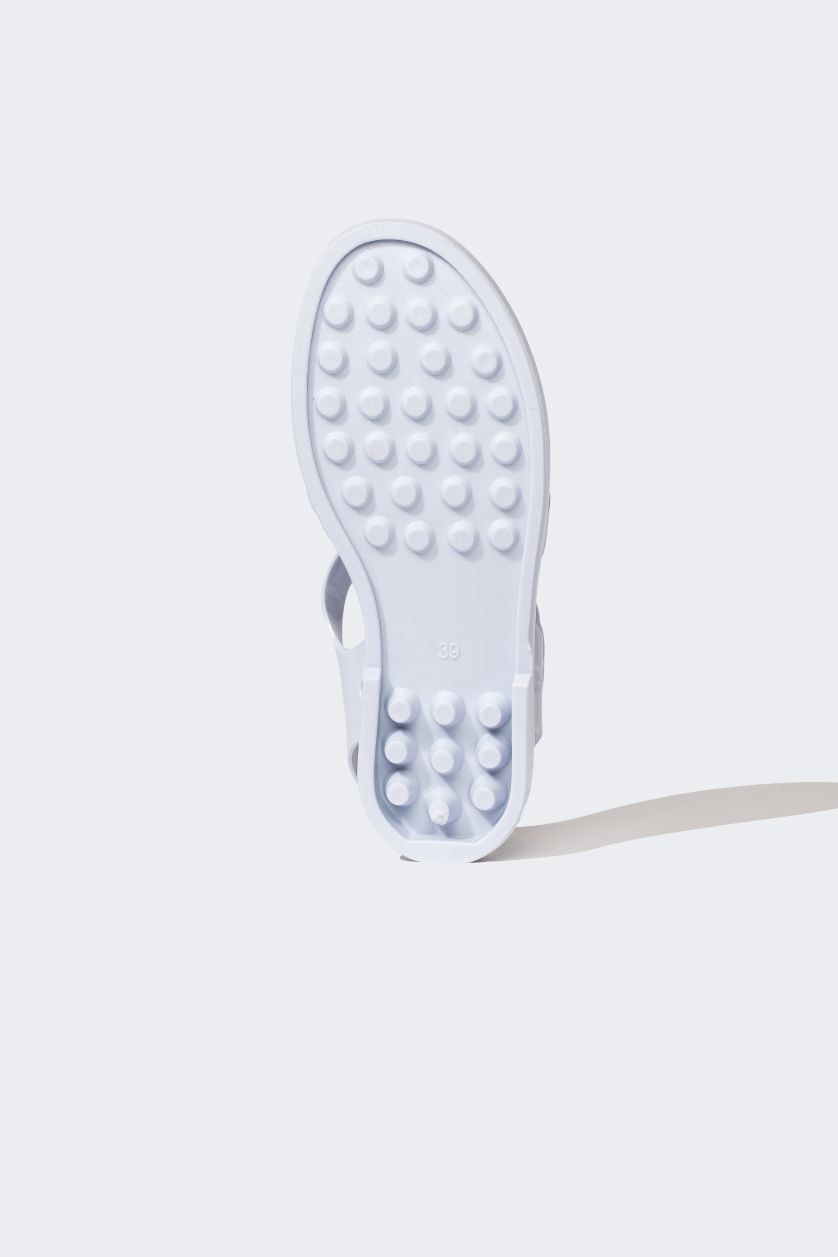 Woman Light Blue Woman Flat Sandals