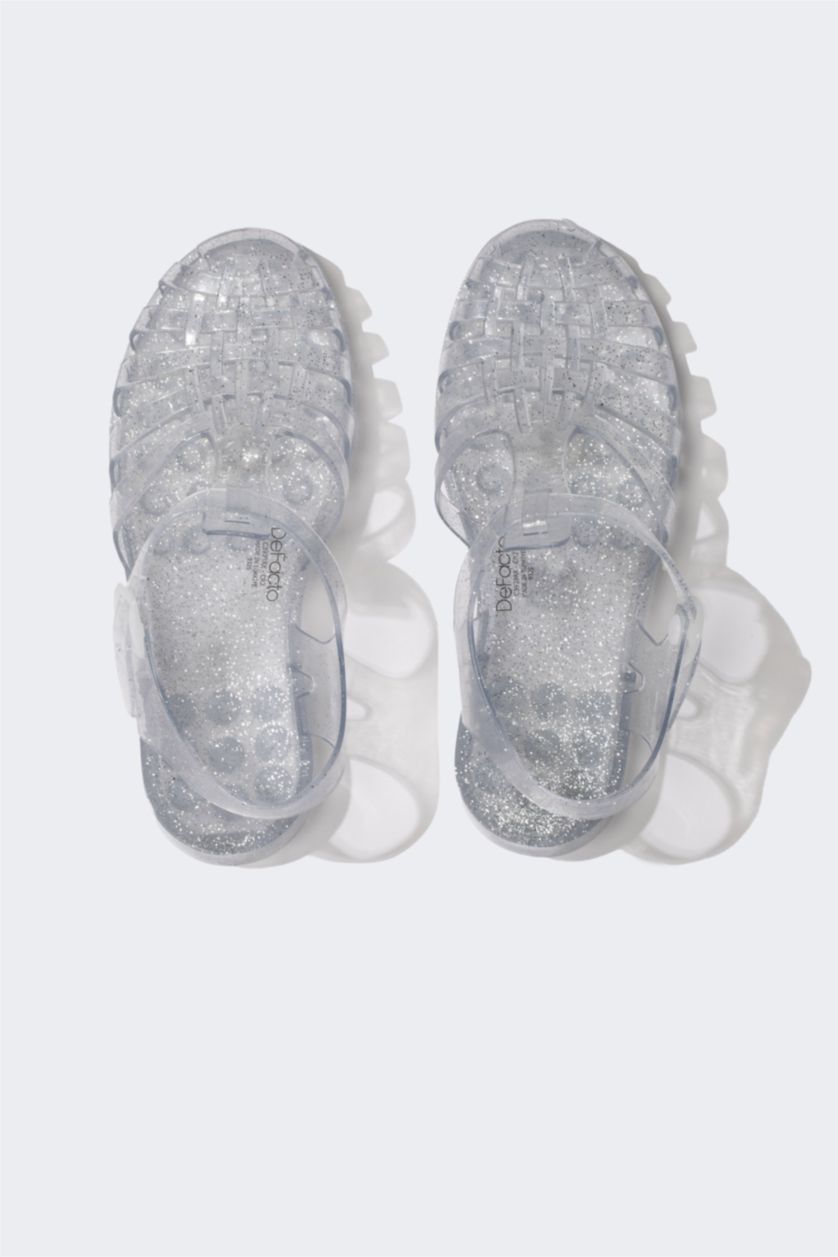 WOMAN Colorless Woman Flat Heel Sandals