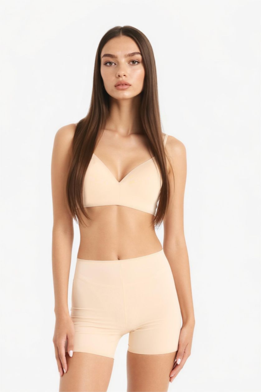 Kadın Bej Micro Şort Korse