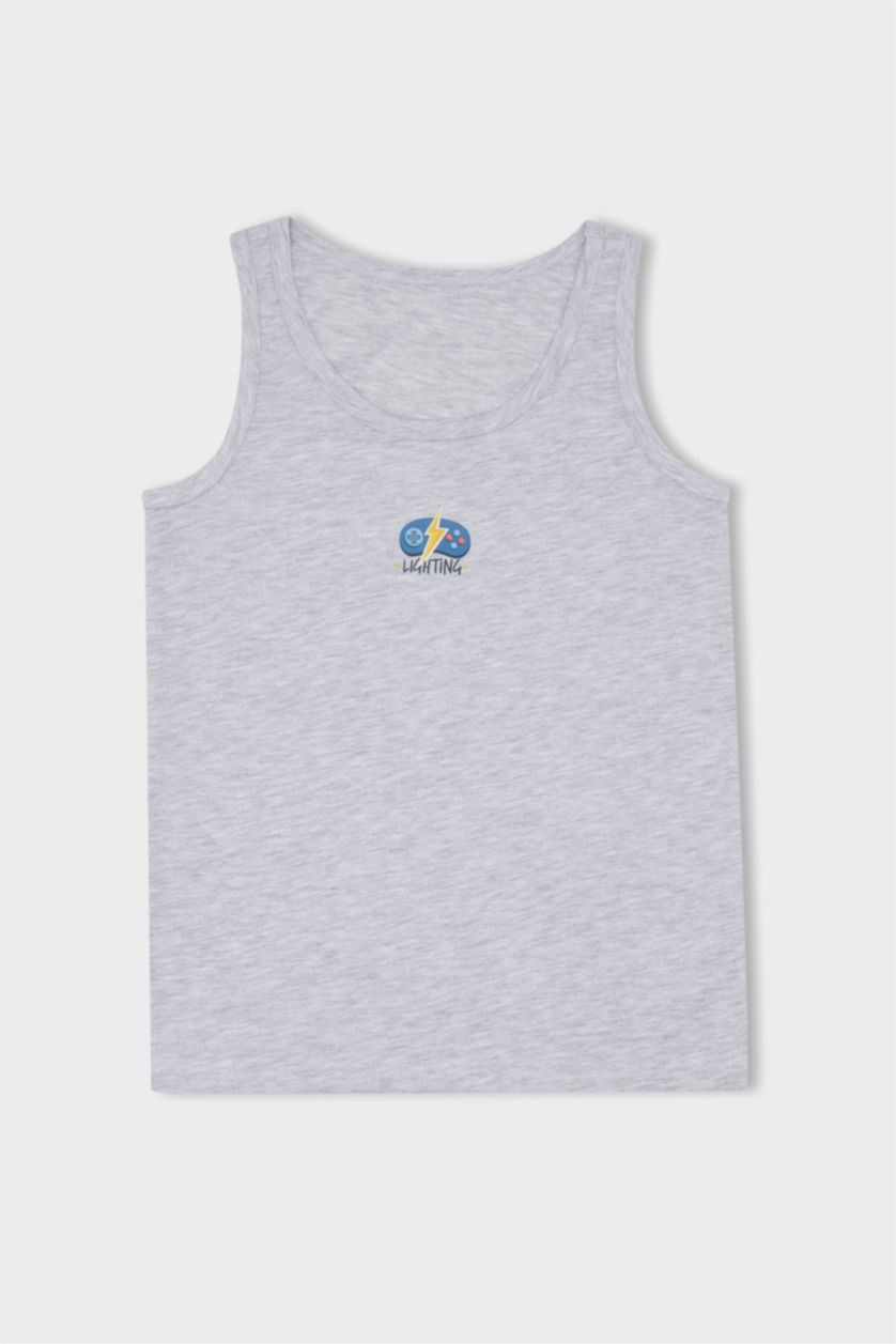 BOYS & TEENS Indigo Boy 2 piece Regular Fit Cotton Tank Top