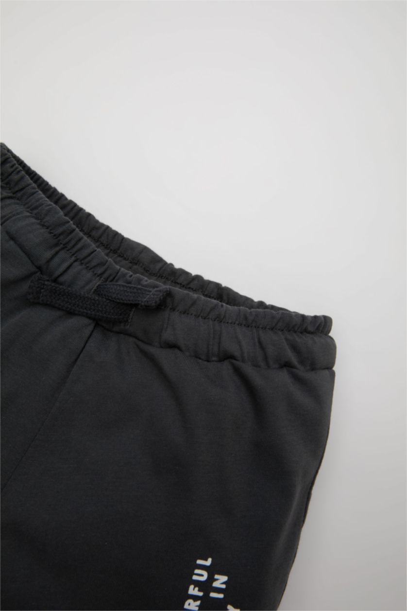 BABY BOY Anthracite Baby Boy Printed Shorts