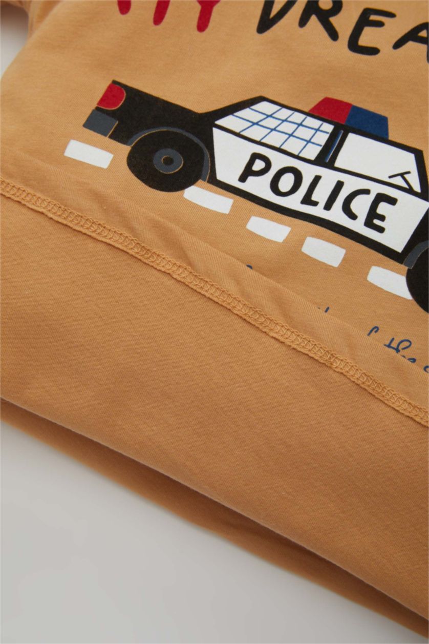 BABY BOY Camel Baby Boy Printed T-Shirt Shorts 2 Piece Set