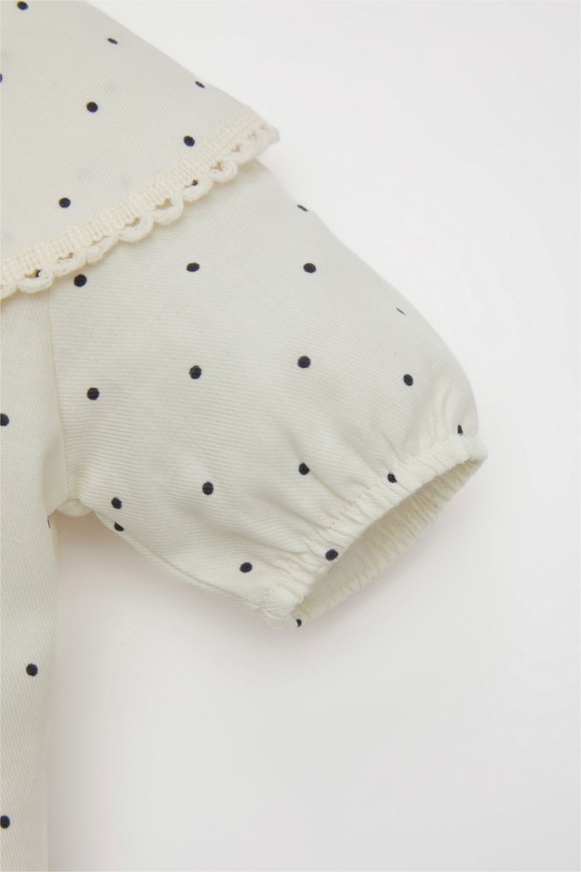 BABY GIRL Stone Baby Girl Polka Dot Blouse Shorts 2 Piece Set