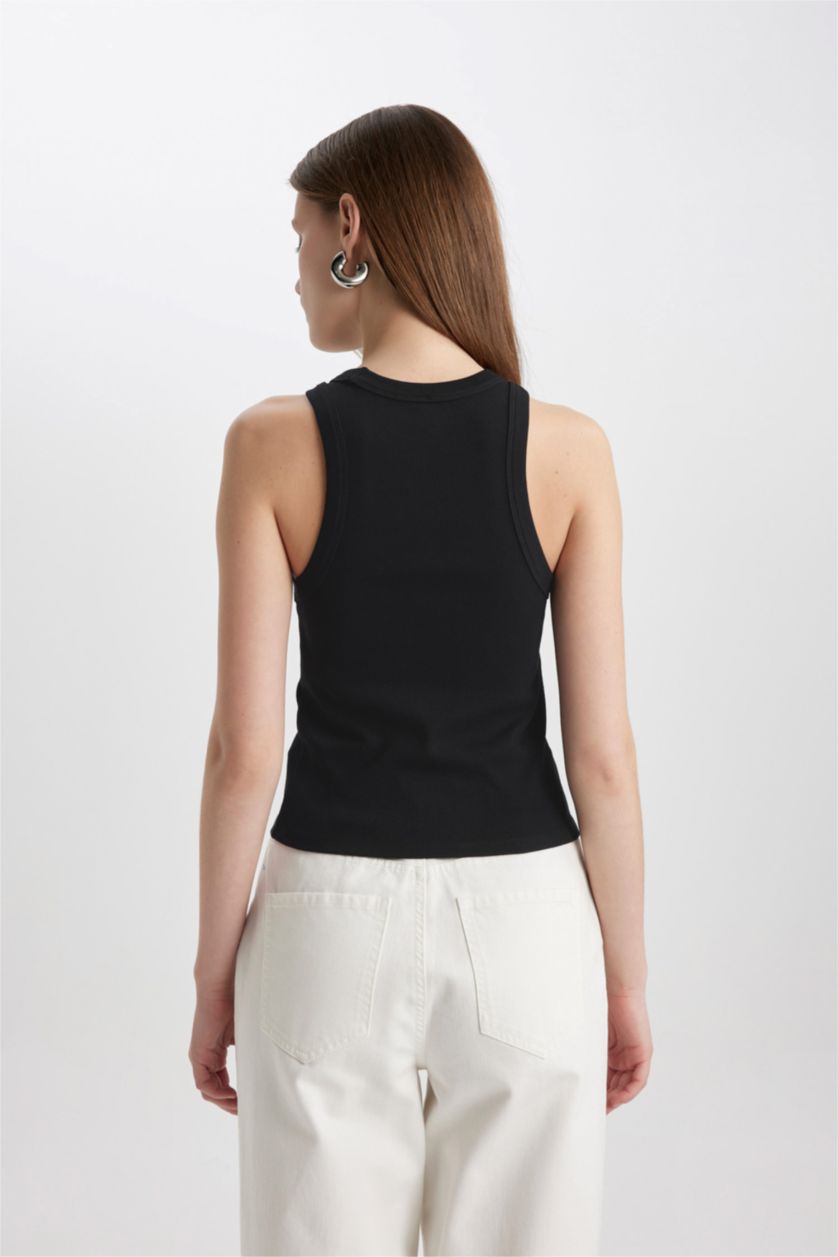 FEMME Noir Débardeur Slim Gainant Col Halter