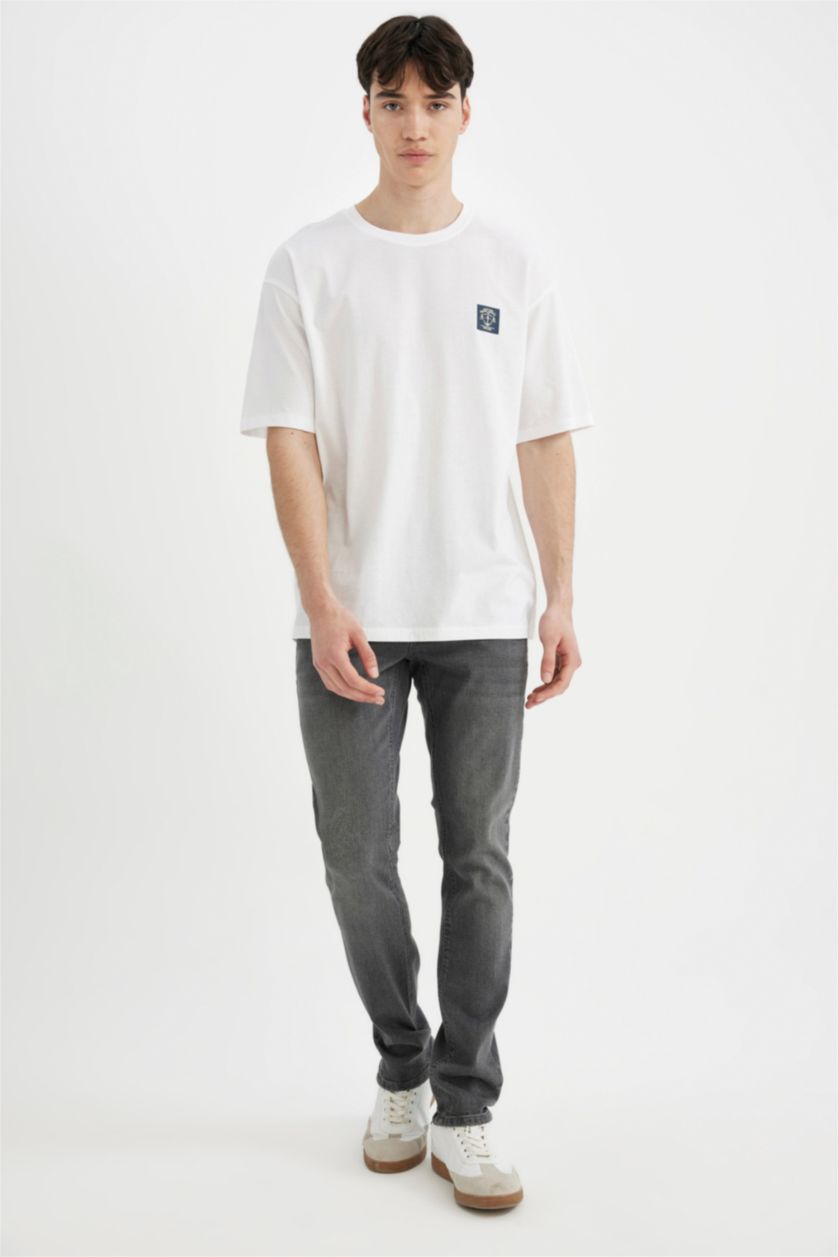 HOMME Blanc Coupe confort T-shirt à manches courtes