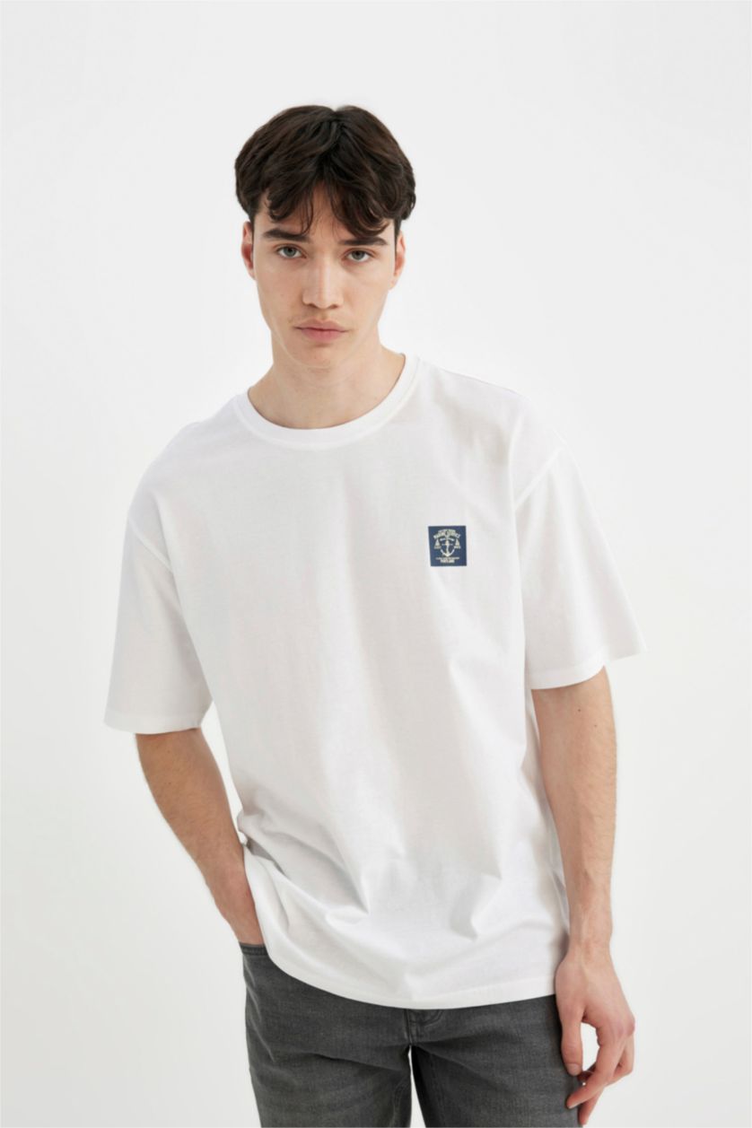 HOMME Blanc Coupe confort T-shirt à manches courtes