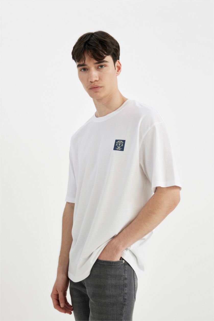 HOMME Blanc Coupe confort T-shirt à manches courtes