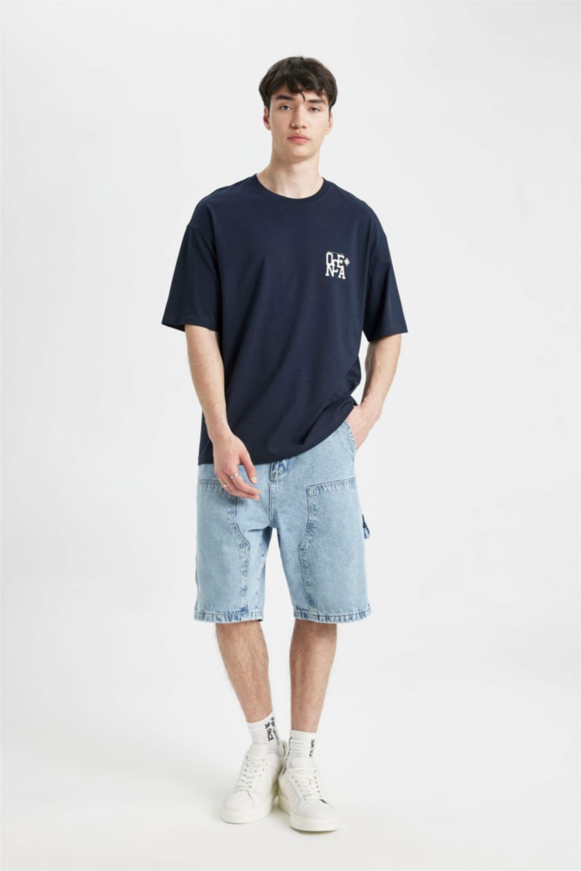 رجال كحلي Comfort Fit Short Sleeve T-Shirt