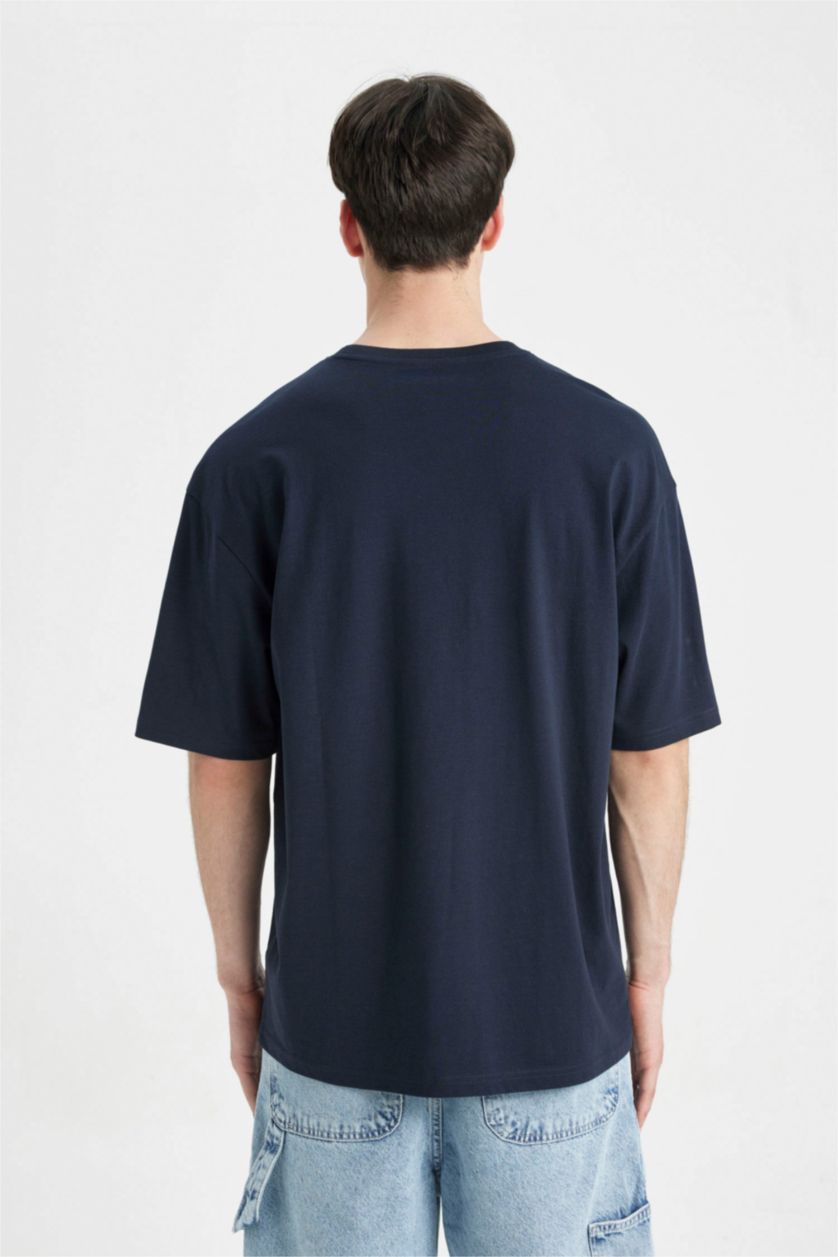 رجال كحلي Comfort Fit Short Sleeve T-Shirt