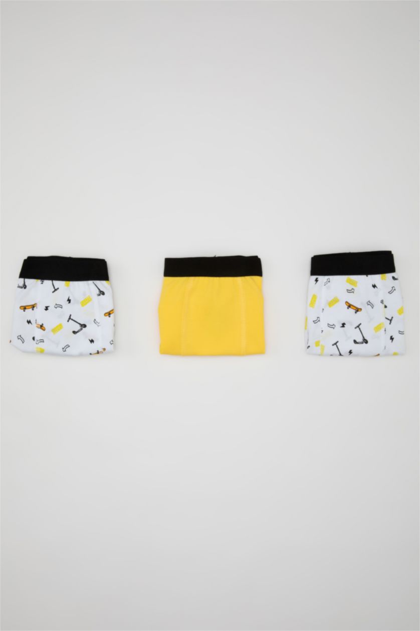 Erkek Çocuk - Genç Erkek Beyaz 3'lü Boxer Erkek Çocuk