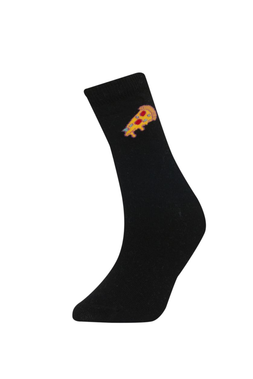 BOYS & TEENS Black Boy 7 Piece Cotton Long Socks