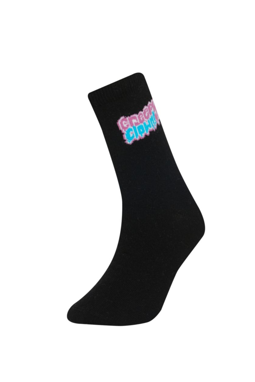 BOYS & TEENS Black Boy 7 Piece Cotton Long Socks