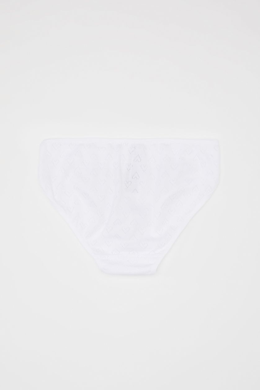 بنات أبيض كلوت بناتي سليب - 3 قطع