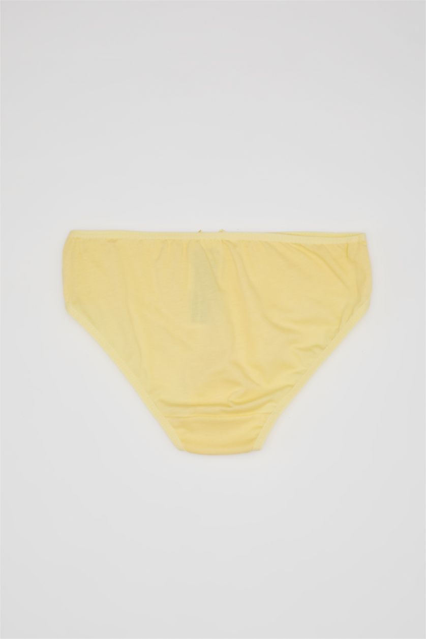 GIRLS & TEENS Yellow Girl 3 Piece Cotton Slip Panties