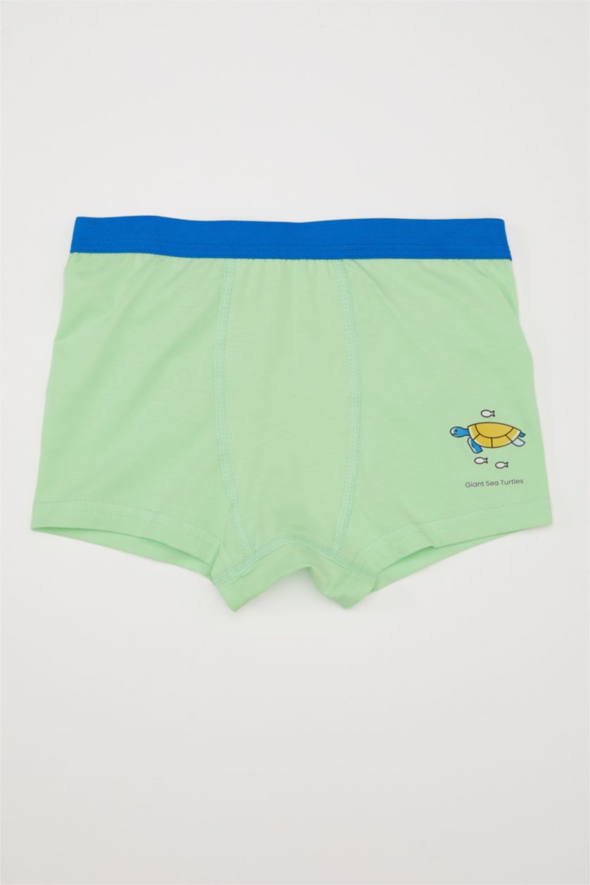 GARÇONS Vert Clair Lot de 3 Boxers à imprimé animalier pour garçon