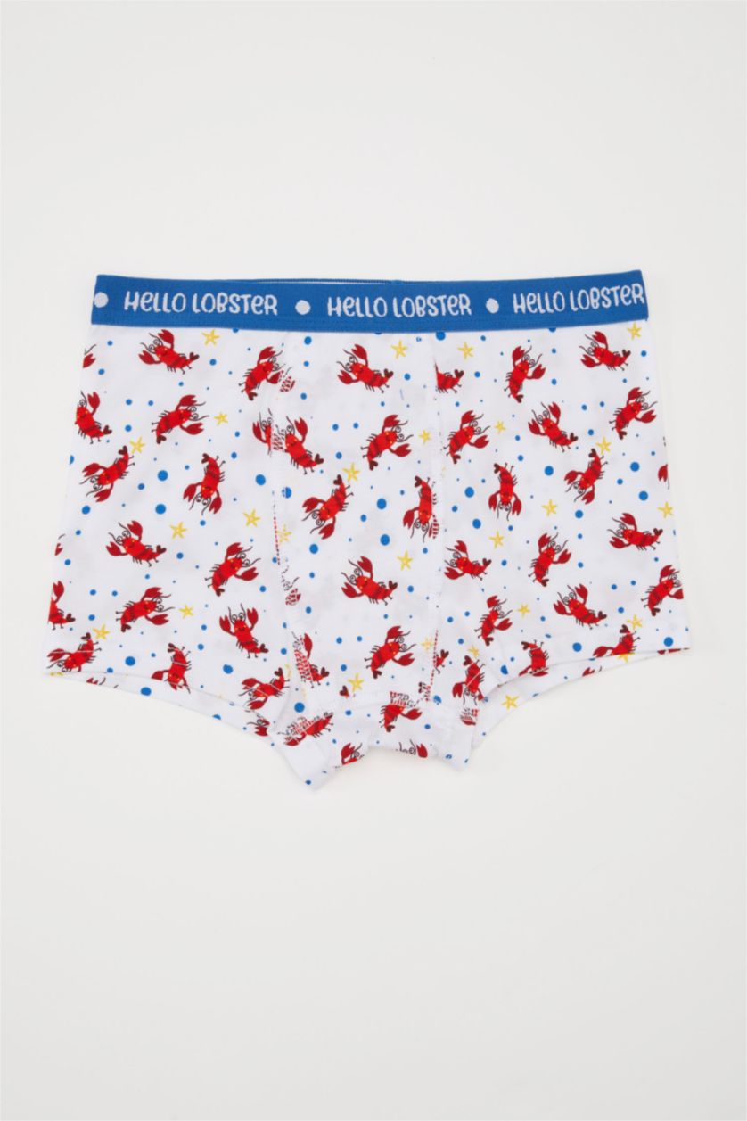 GARÇONS Bleu Lot de 3 Boxers à imprimé pour garçon