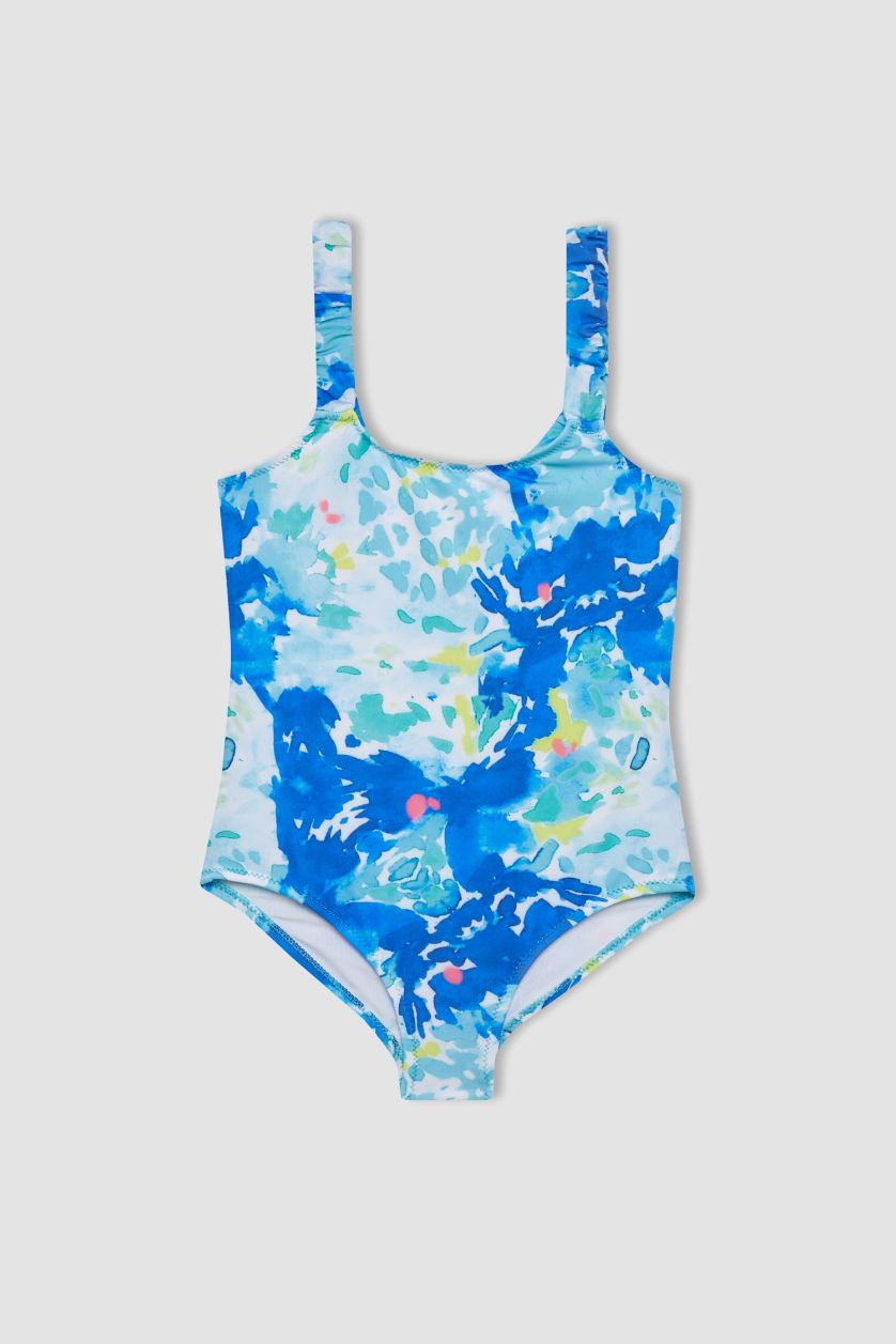 FILLES Bleu Maillot de Bain pour Fille