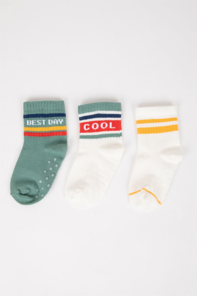 BABY BOY Karma Baby Boy 3 Piece Cotton Long Socks