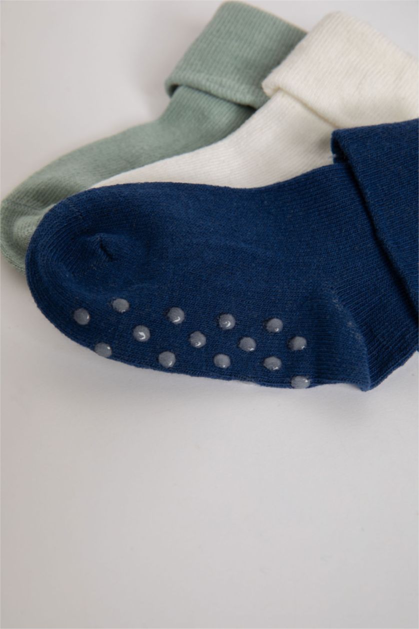 BÉBÉ GARÇON Karma Lot de 3 paires de Chaussettes longues en coton pour bébé garçon