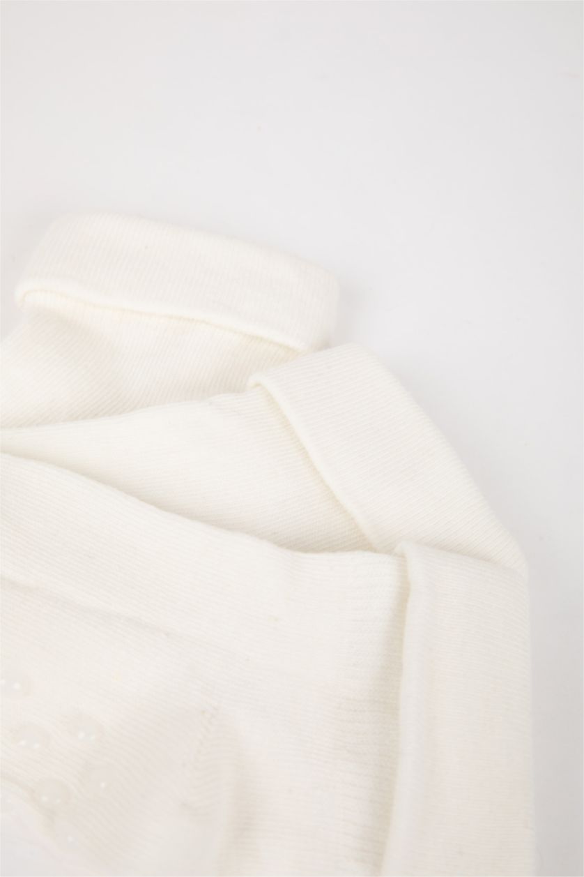 Малыши девочки Белый Длинные носки из хлопка для малышей девочек, 3 пары