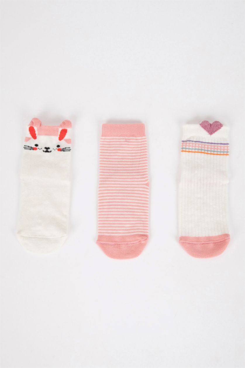 Baby Girl Karma Baby Girl Seamless 3 Piece Cotton Long Socks