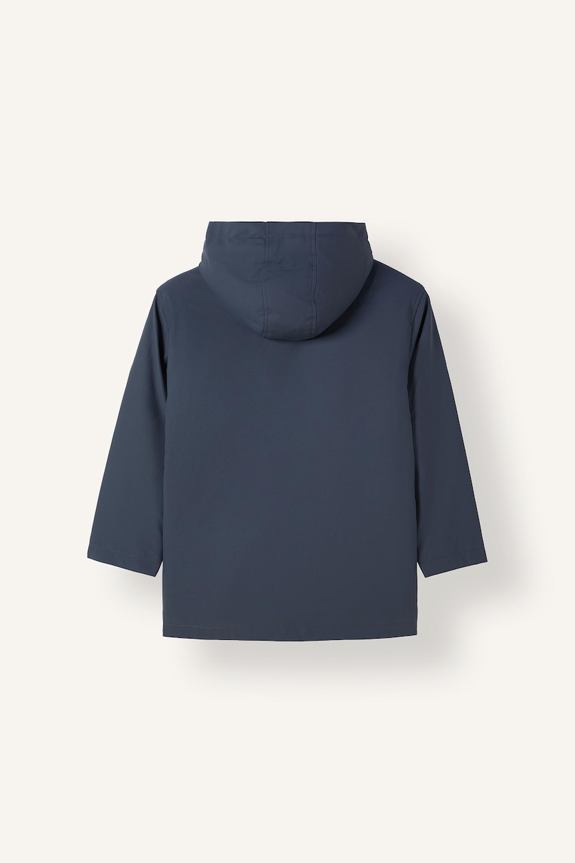 BOYS & TEENS NAVY جاكيت بامب اولادي بكابيشون وبطانة فروية