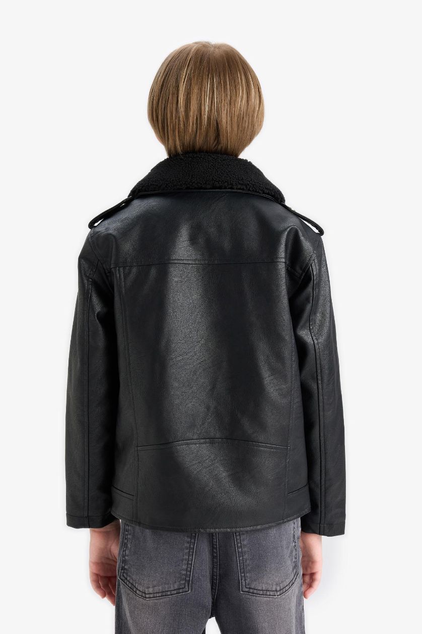 Ұлдар Және Жасөспірімдер қара Ұлдарға сыдырма шерпа ПУ Күртеше