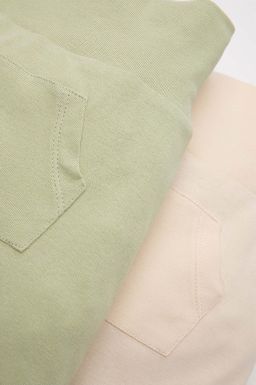 BABY GIRL Beige Baby Boy Ribbed 2 Piece Shorts