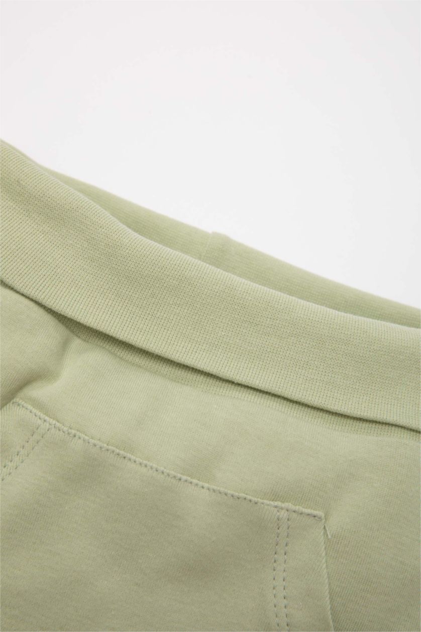 BABY GIRL Beige Baby Boy Ribbed 2 Piece Shorts