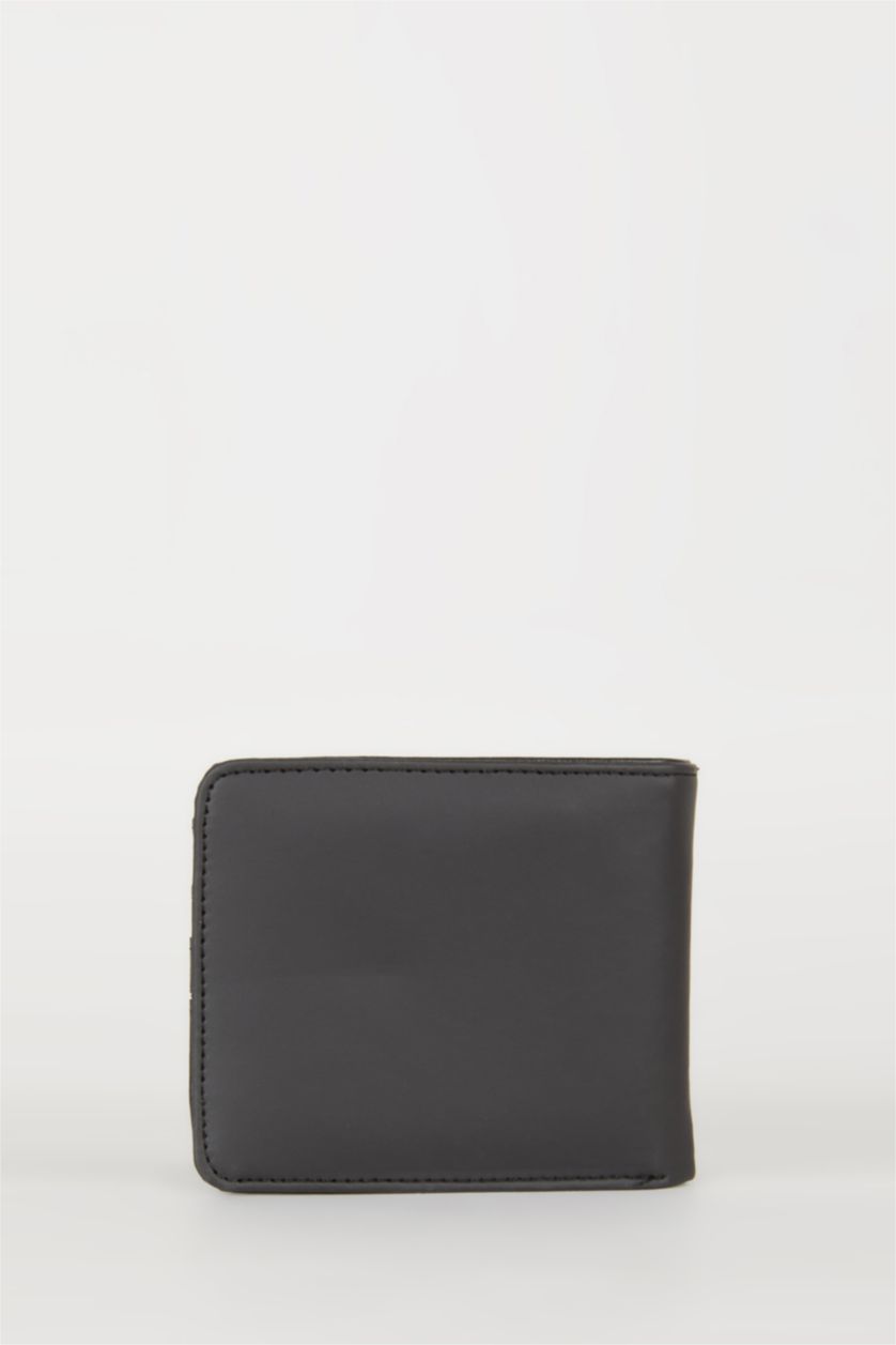 Man Black Man Faux Leather Wallets