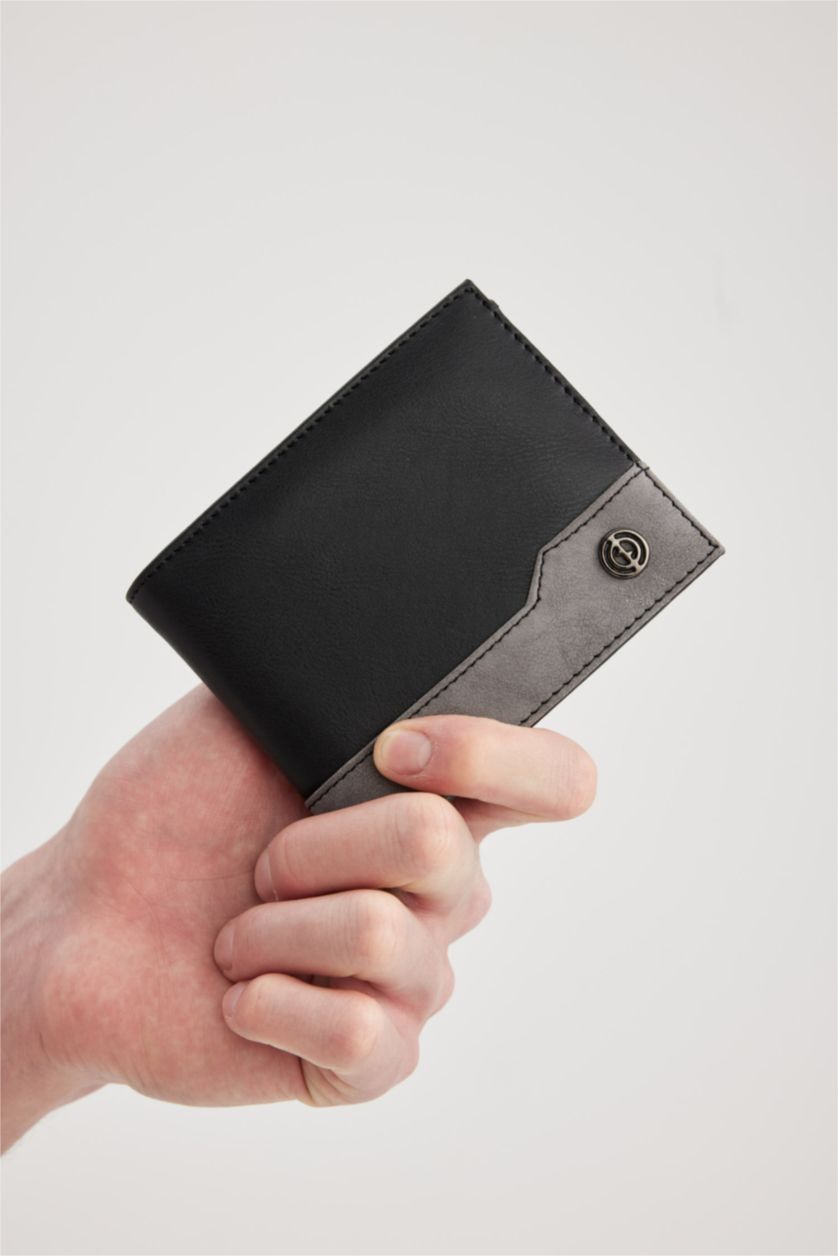 Erkek Siyah Erkek Suni Deri Cüzdan