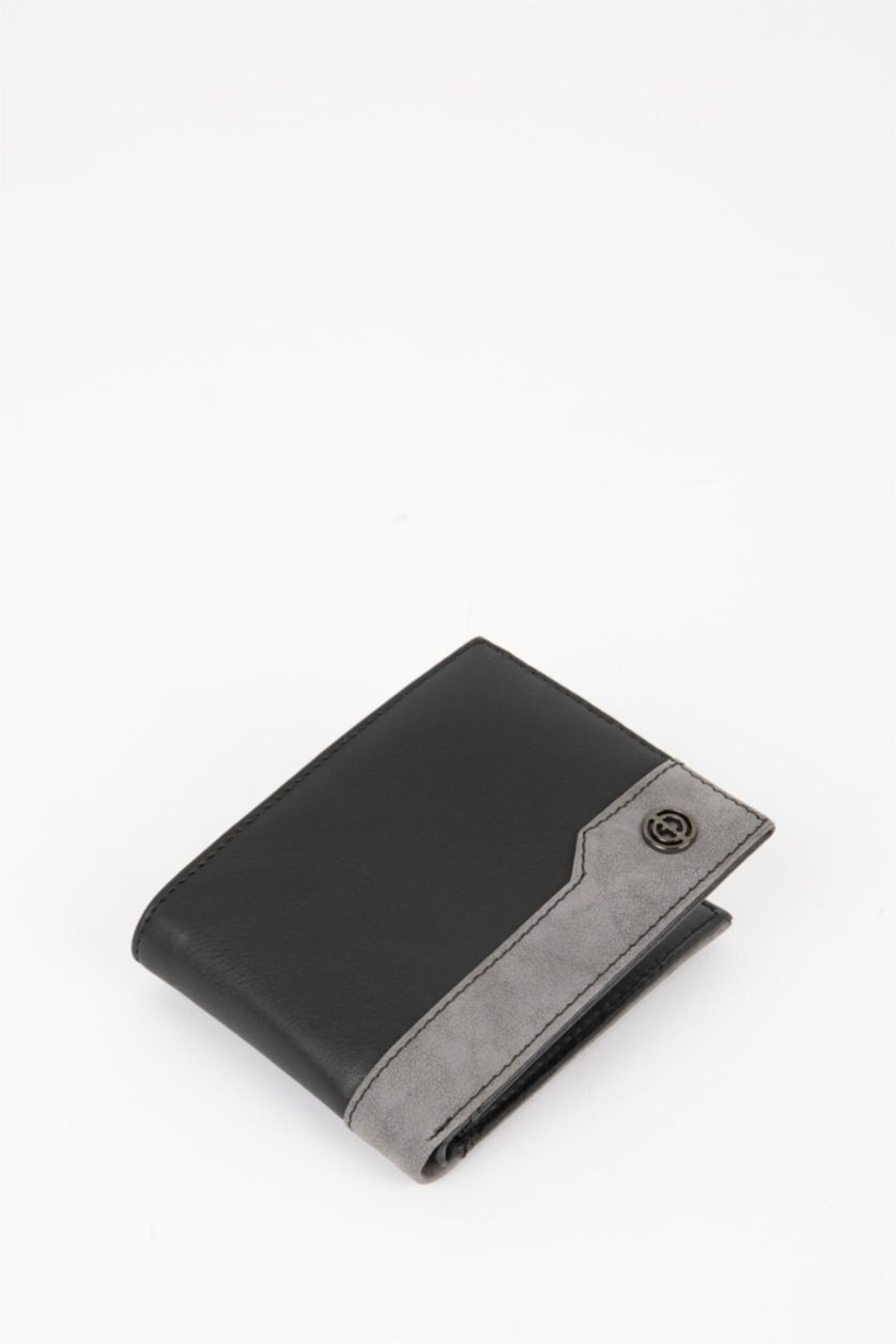 Erkek Siyah Erkek Suni Deri Cüzdan