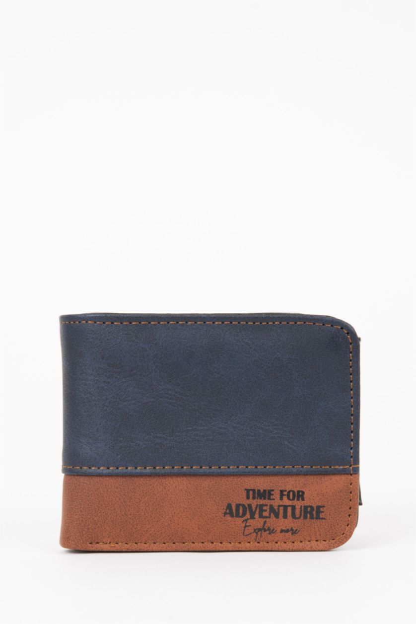 Erkek Lacivert Erkek Suni Deri Cüzdan