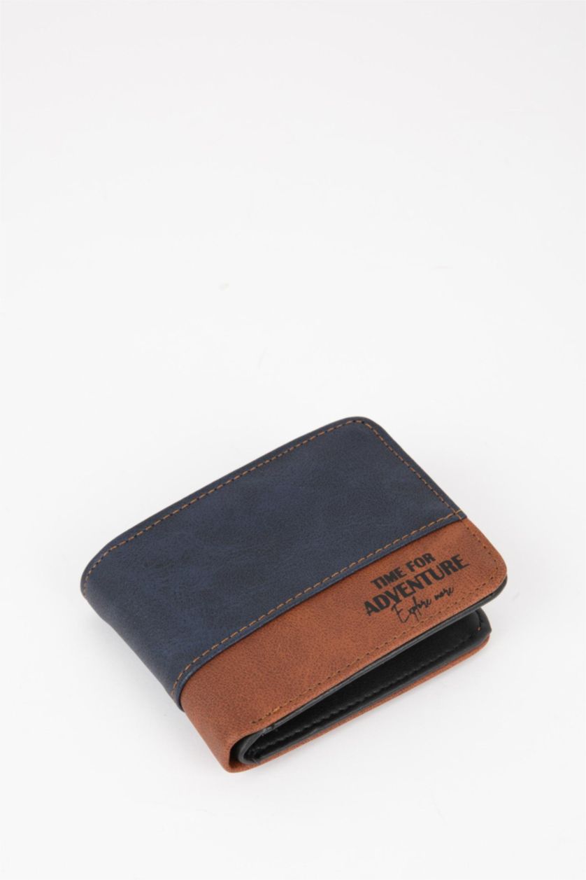 Erkek Lacivert Erkek Suni Deri Cüzdan