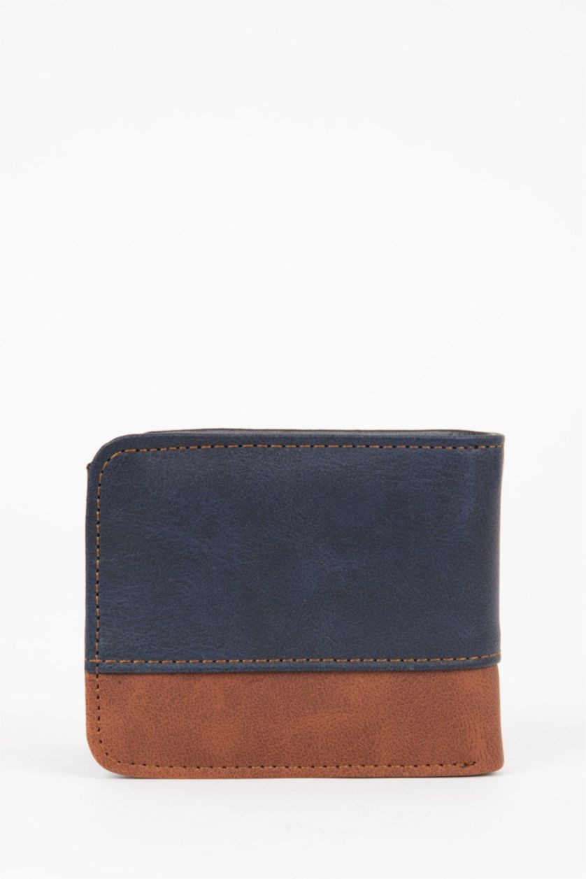 Erkek Lacivert Erkek Suni Deri Cüzdan