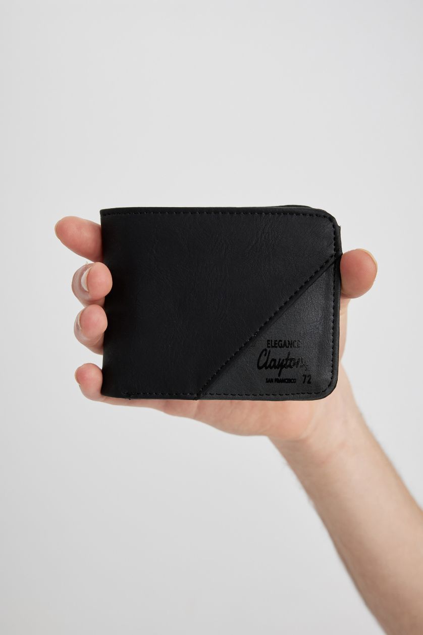 Erkek Siyah Erkek Suni Deri Cüzdan