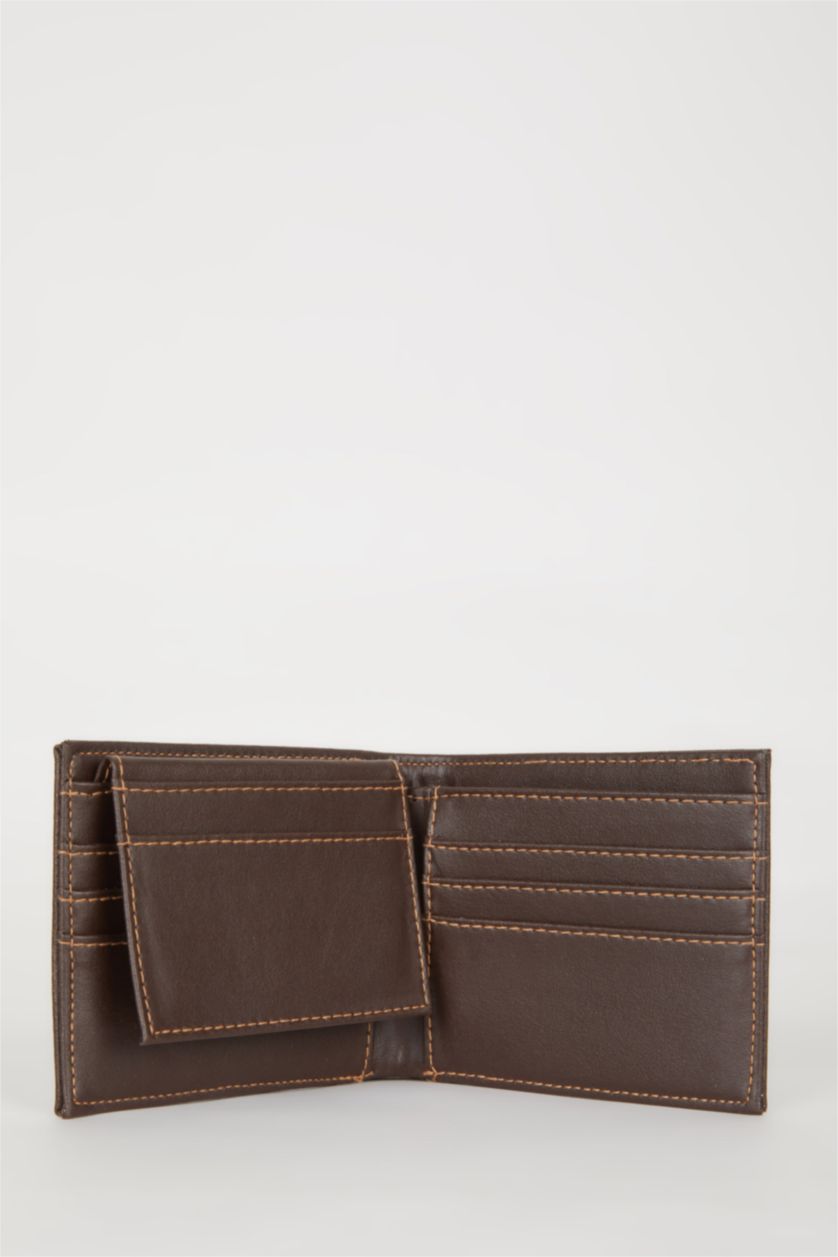 Erkek Kahve Erkek Suni Deri Cüzdan