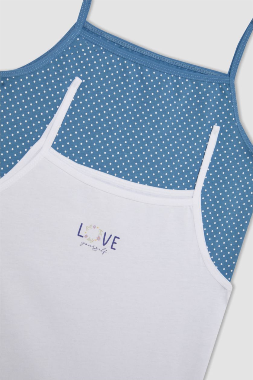 GIRLS & TEENS White Girl 2 piece Regular Fit Tank Top