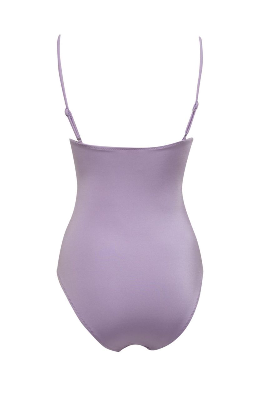 WOMAN Lilac Afra x DeFacto Thin Strap Stone Swimsuit
