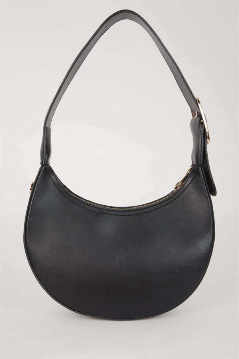 FEMME Noir Sac à Bandoulière en Similicuir pour Femme