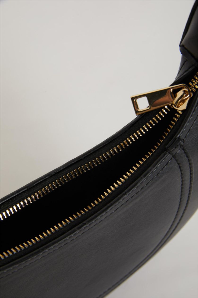 FEMME Noir Sac à Bandoulière en Similicuir pour Femme