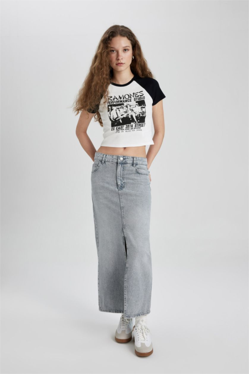 Женщины Кремовый Футболка Ramones с круглым вырезом