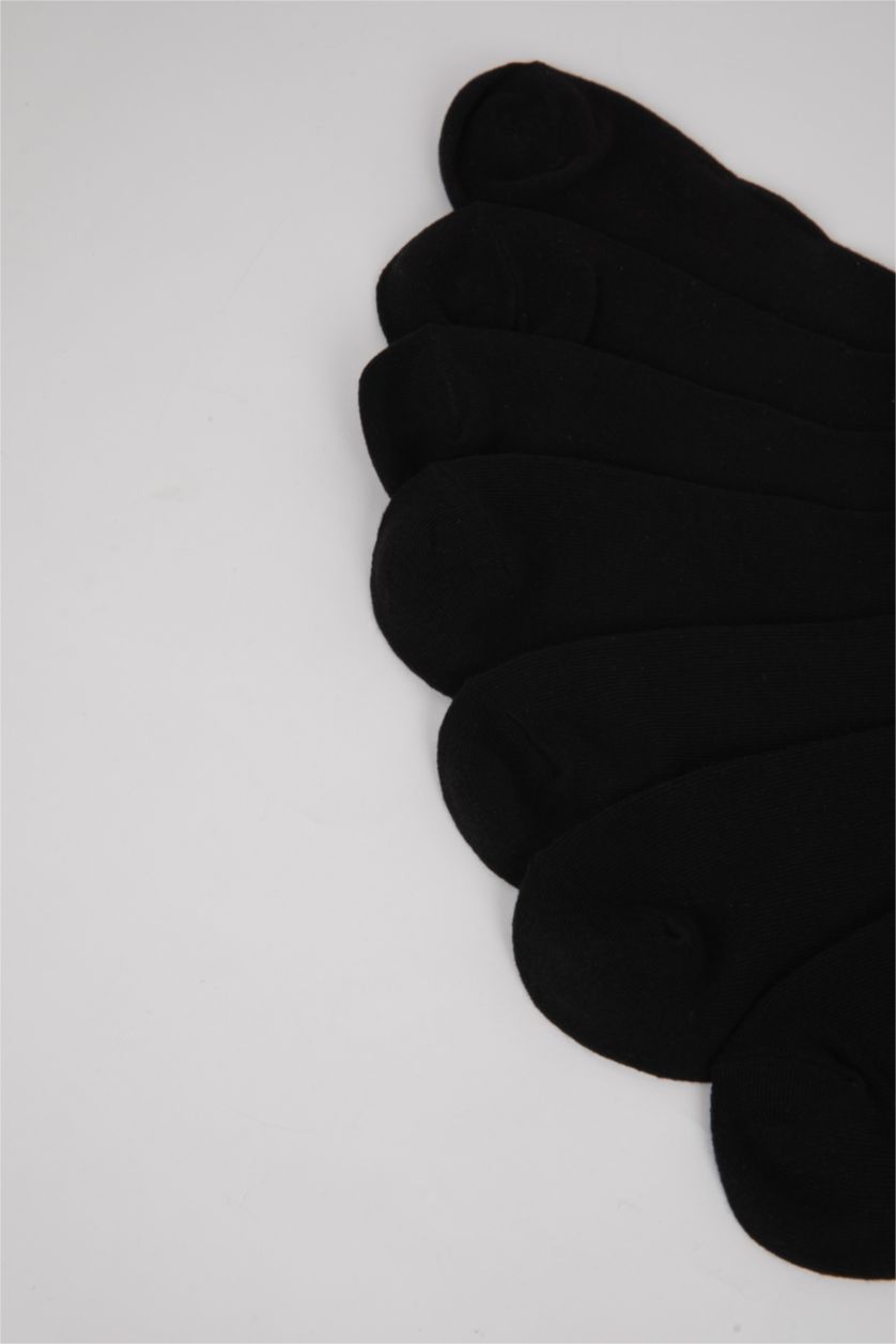 نساء أسود جوارب قصيرة قطن نسائي - 7 قطع
