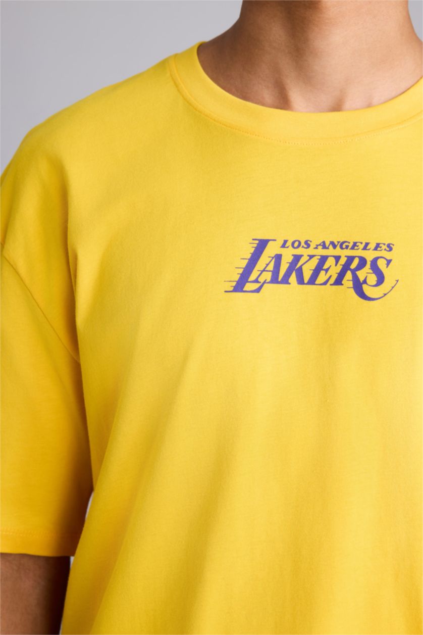 MAN Yellow Oversize Fit Short Sleeve T-Shirt