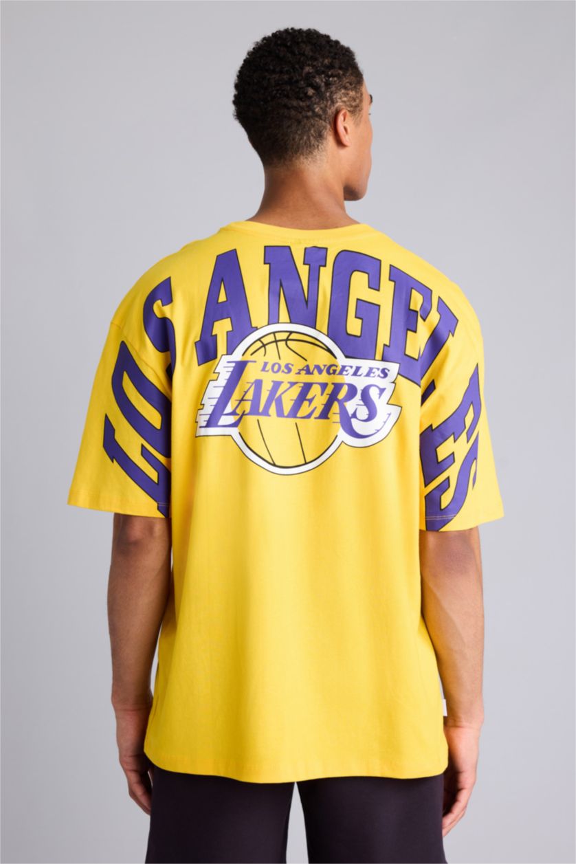 MAN Yellow Oversize Fit Short Sleeve T-Shirt