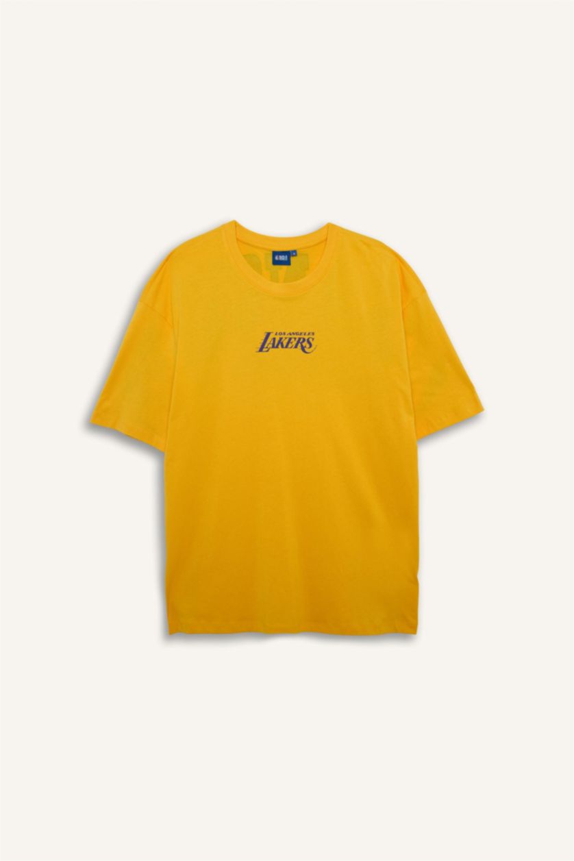 MAN Yellow Oversize Fit Short Sleeve T-Shirt